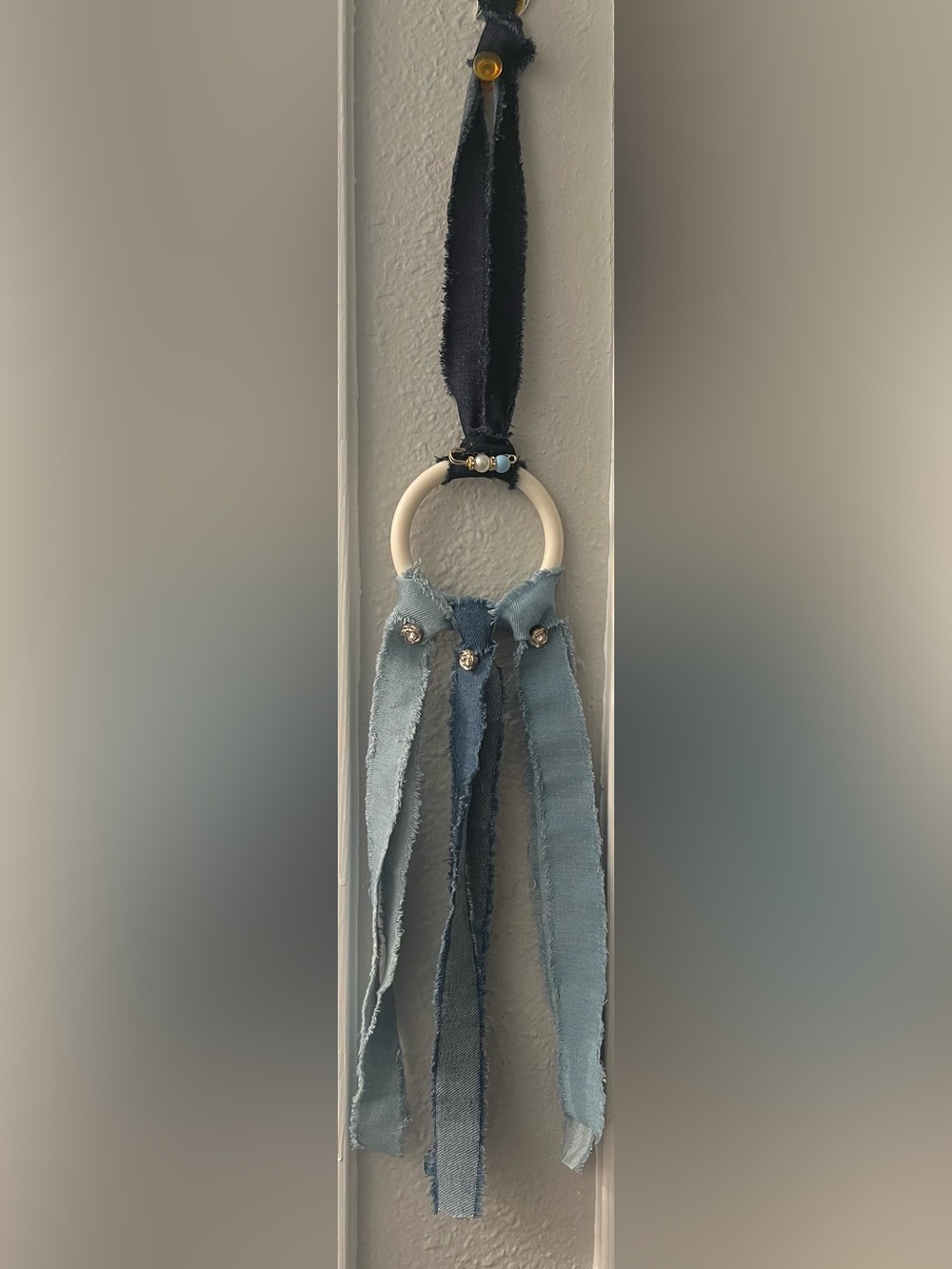 Boho Denim Blue Necklace